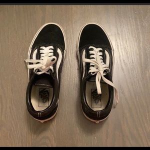 Womens black vans size 7